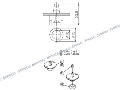 panasonic CM402 nozzle 3487NN MTKU001762AB